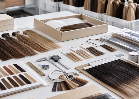 Hair extension quality control table